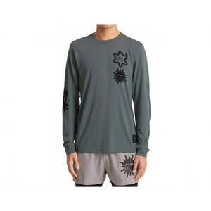 NEW ROARK mathis long sleeve active tee in green